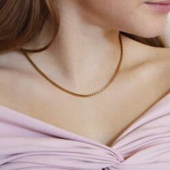 Box Chain Necklace Gold