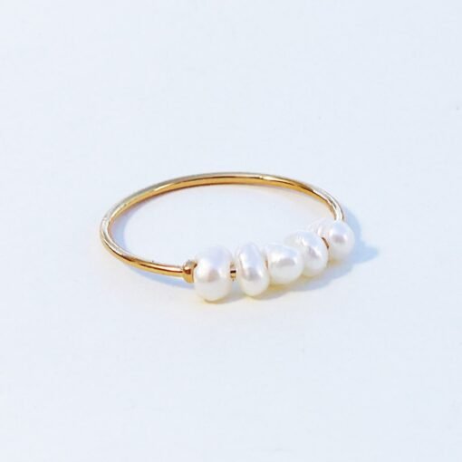 Dainty Pearl Ring - Image 3