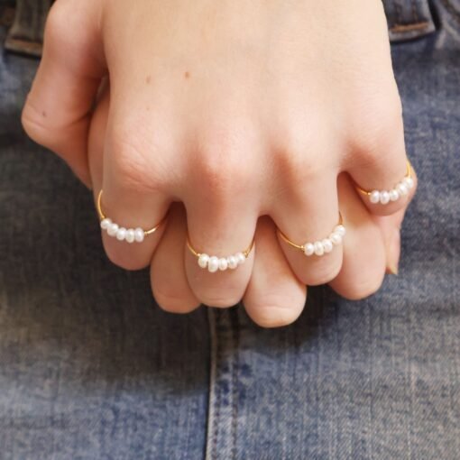 Dainty Pearl Ring - Image 4