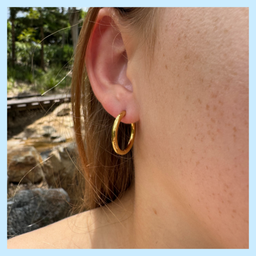 Classic Hoop Earrings - Image 4