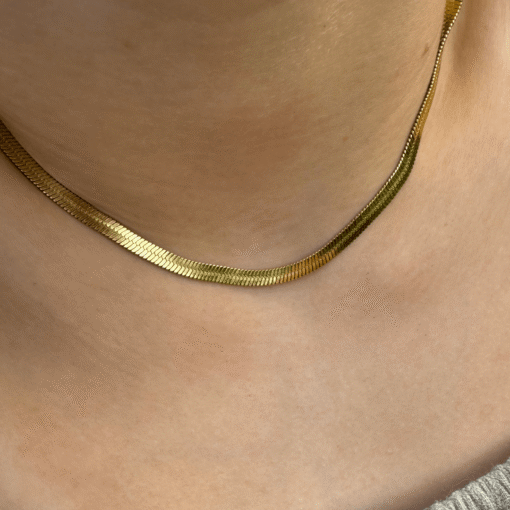 Flat Snake Choker Necklace - Image 3