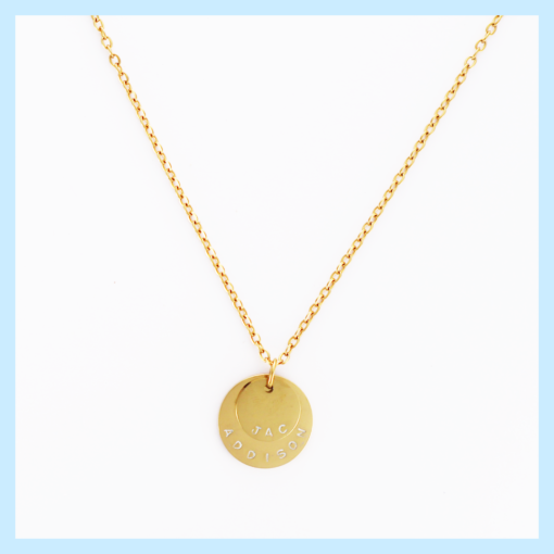Lowanna - Stacked Round Pendant Necklace