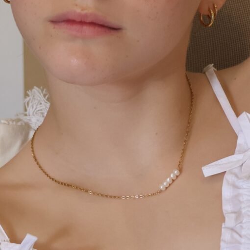 Mini Pearl Necklace - Image 2