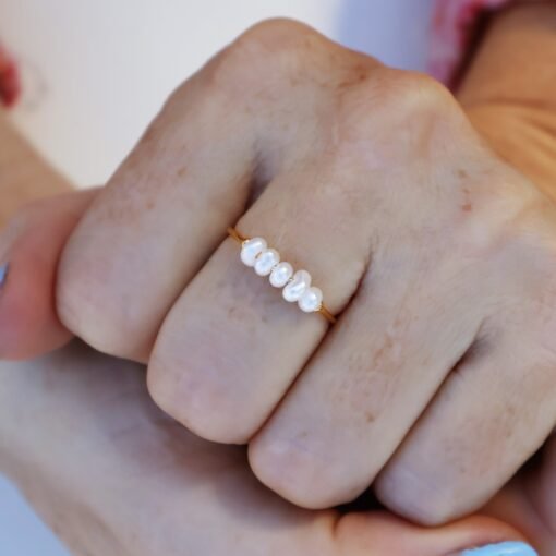 Dainty Pearl Ring - Image 5