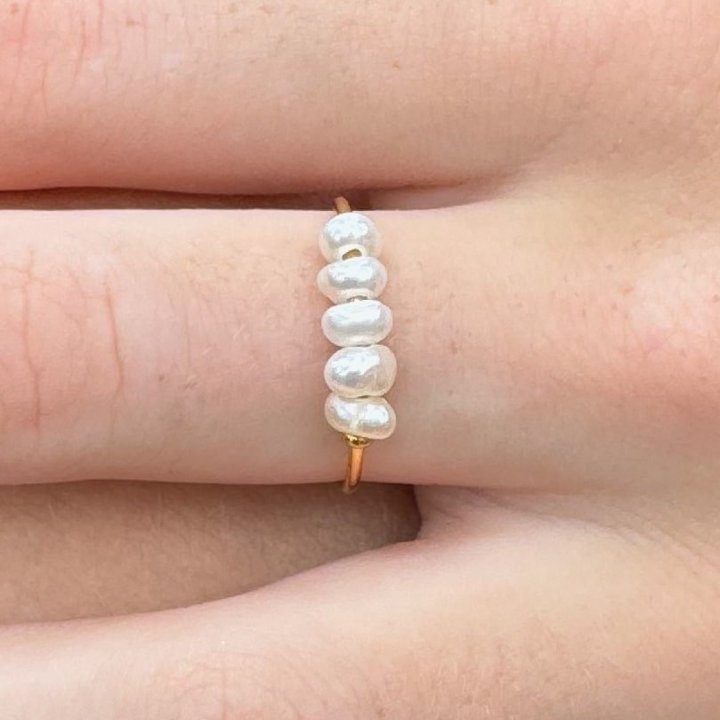 Dainty Pearl Ring - Image 3