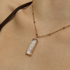 Alternative view of Mother of Pearl Pendant Necklace