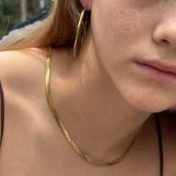 Flat Snake Choker Necklace