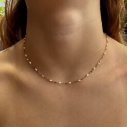 Alternative view of White Beaded Necklace