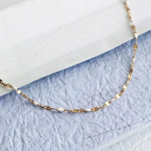 White Beaded Necklace