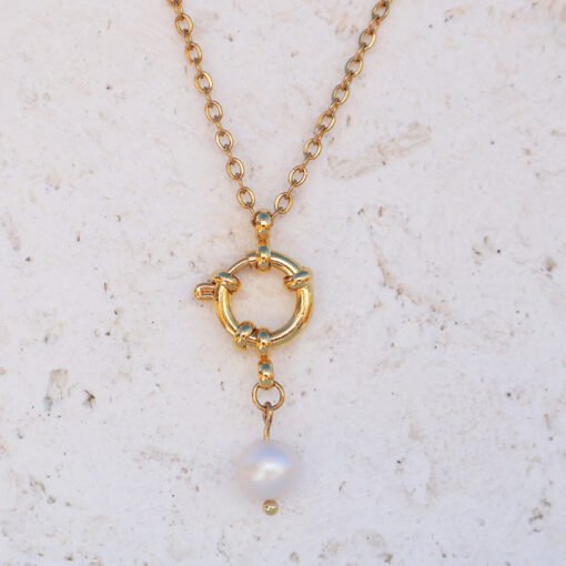 Abbey - Sailor Pearl Necklace