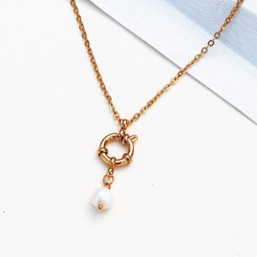 Abbey - Sailor Pearl Necklace