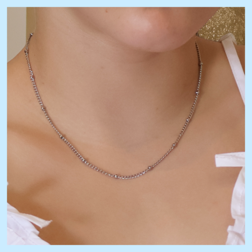 Beaded Chain Silver - Image 2