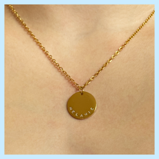 Mallory - Medium Round Pendant Necklace - Image 5