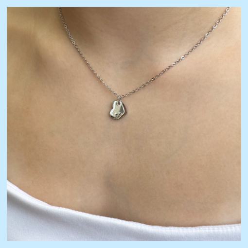 Paula - Heart Initials Necklace - Image 4