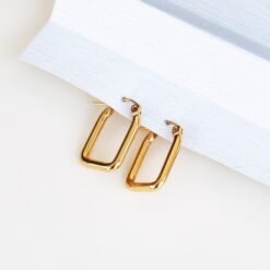 Rectangle Hoop Earrings