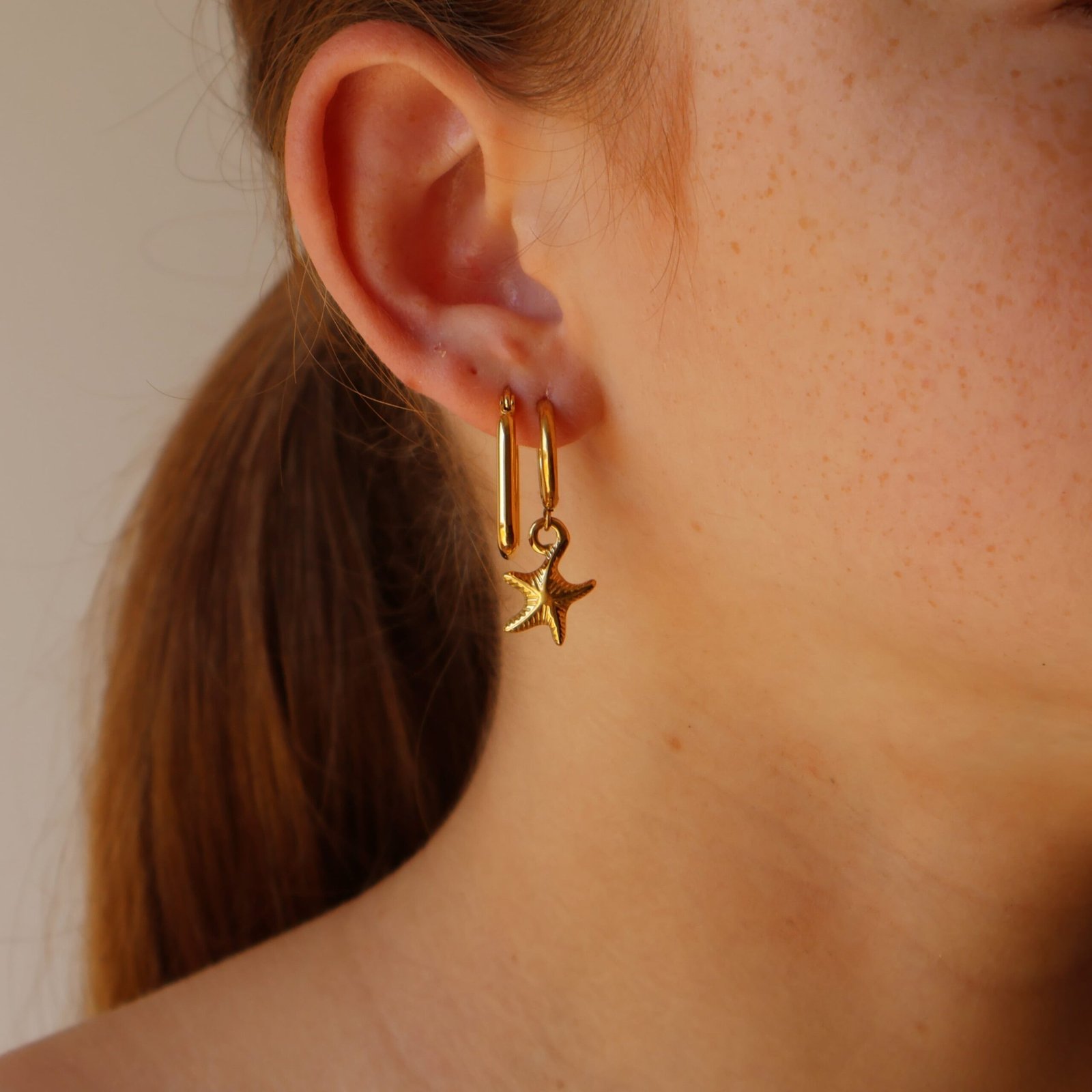 Starfish Hoop Earrings - Image 2