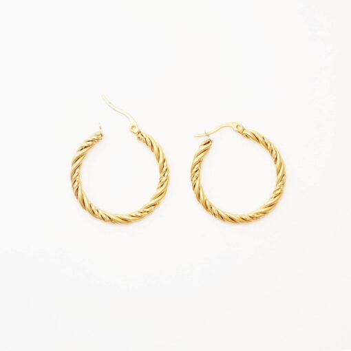 Twisted Hoop Earrings