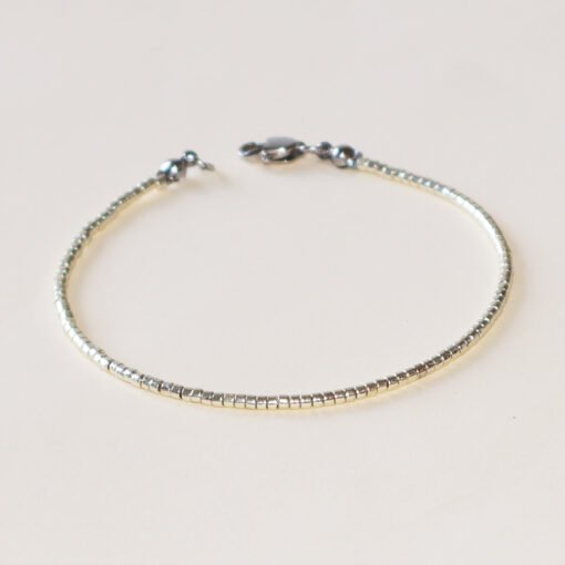 Silver - Beaded Bracelet