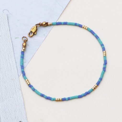 Aqua Lagoon - Beaded Bracelet