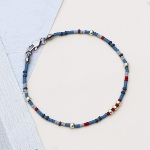 Denim Dream - Beaded Bracelet
