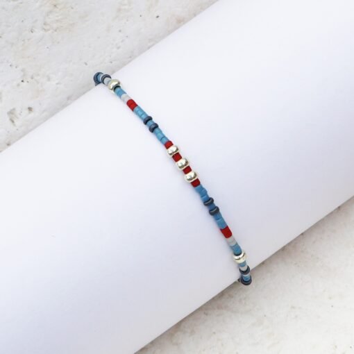 Denim Dream - Beaded Bracelet - Image 4