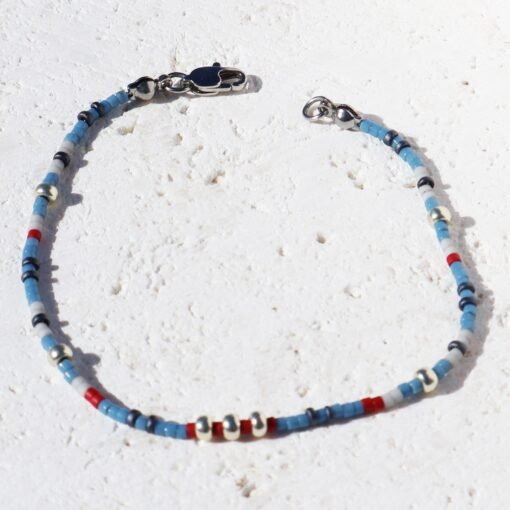 Denim Dream - Beaded Bracelet - Image 5