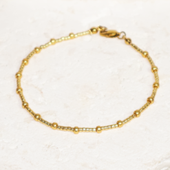 Gold Shimmer - Beaded Bracelet