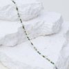 Green, beige and silver bracelet made with Miyuki glass seed beads.