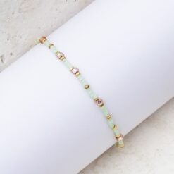 Mint Blush - Beaded Bracelet