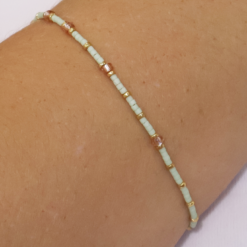 Mint Blush - Beaded Bracelet