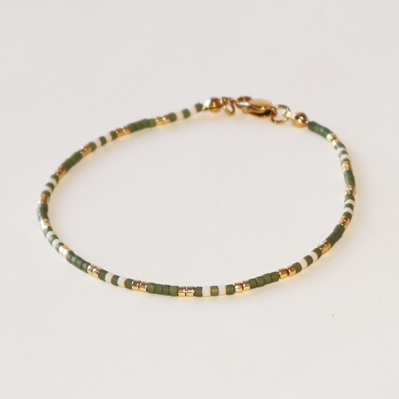 Weekend Green - Beaded Bracelet