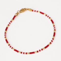 Weekend Red - Beaded Bracelet
