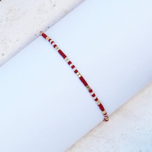 Weekend Red - Beaded Bracelet