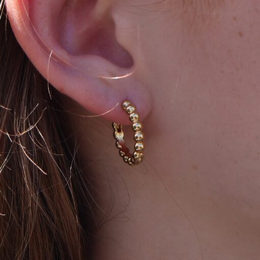 Bubble Hoop Earrings - Image 2