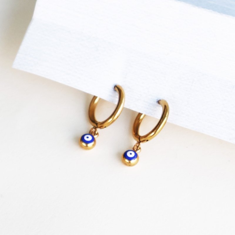 Evil Eye Hoop Earrings