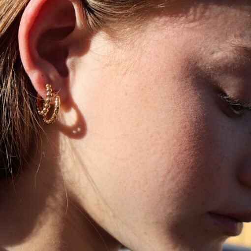 Bubble Hoop Earrings - Image 3