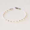 Silver White - Beaded Bracelet