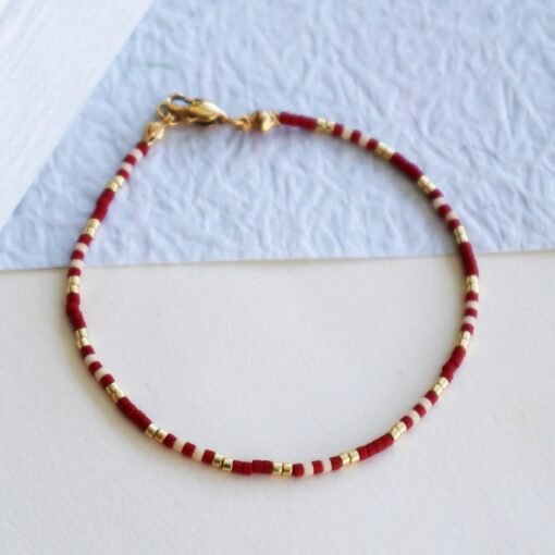 Weekend Red - Beaded Bracelet