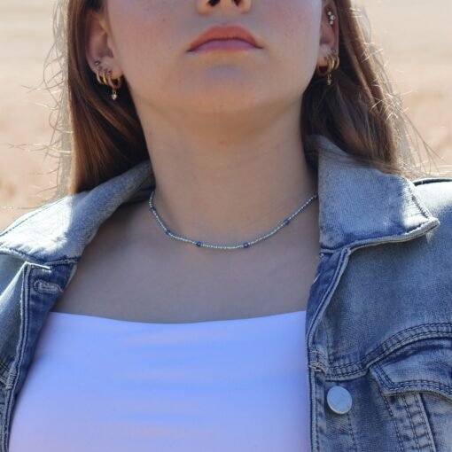 Azure Beaded Necklace - Image 3