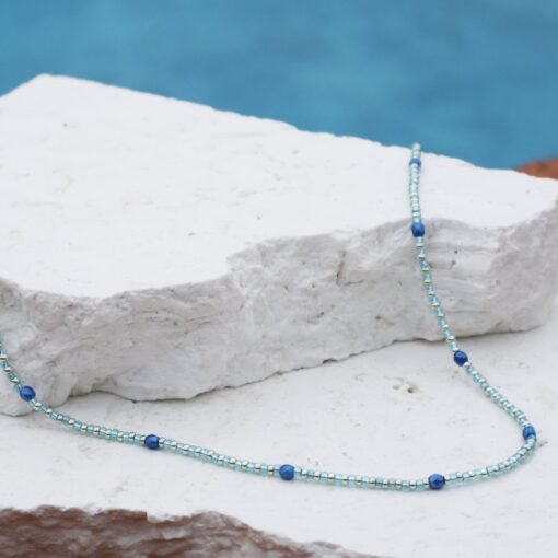 Azure Beaded Necklace - Image 4