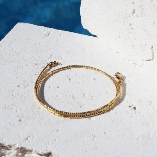 Gold Wrap - Beaded Bracelet - Image 3