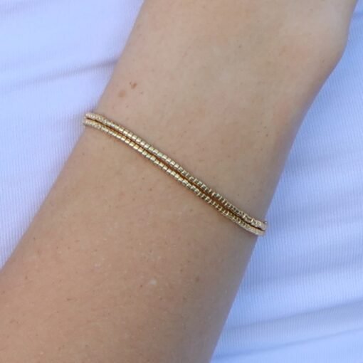 Gold Wrap - Beaded Bracelet - Image 2