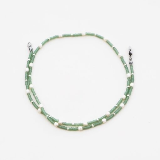 Sage Beaded Necklace