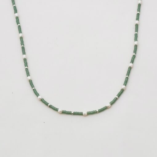 Sage Beaded Necklace - Image 5